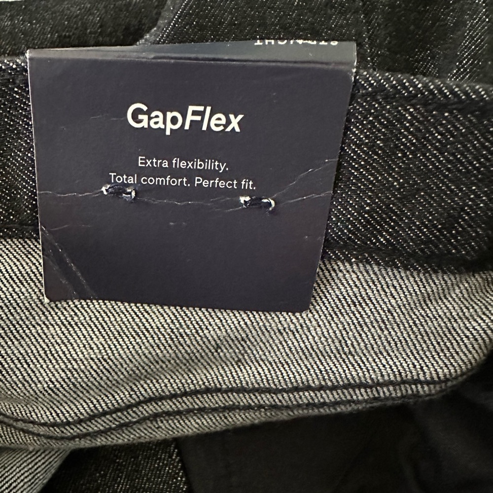 New GAP Men’s Denim GapFlex Straight Leg Jeans~ Black 33x32 - Picture 11 of 12